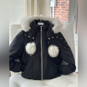 Moose Knuckles Original Debbie Bomber Fur Women’s Size Medium